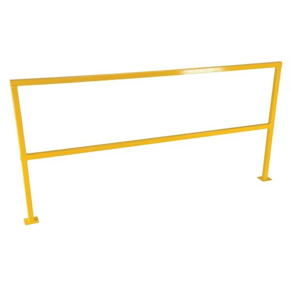 Steel Square Safety Handrail, 86-1/2 In. x 4 In. x 42 In., Yellow, Vestil, Mfr#: SQ-84